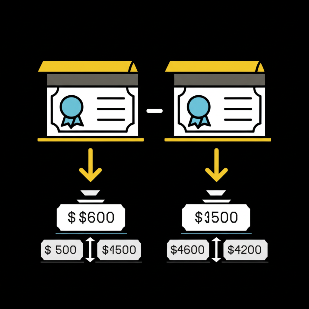 一隻手指向平板電腦上顯示上漲趨勢的股票圖表與買入按鈕。