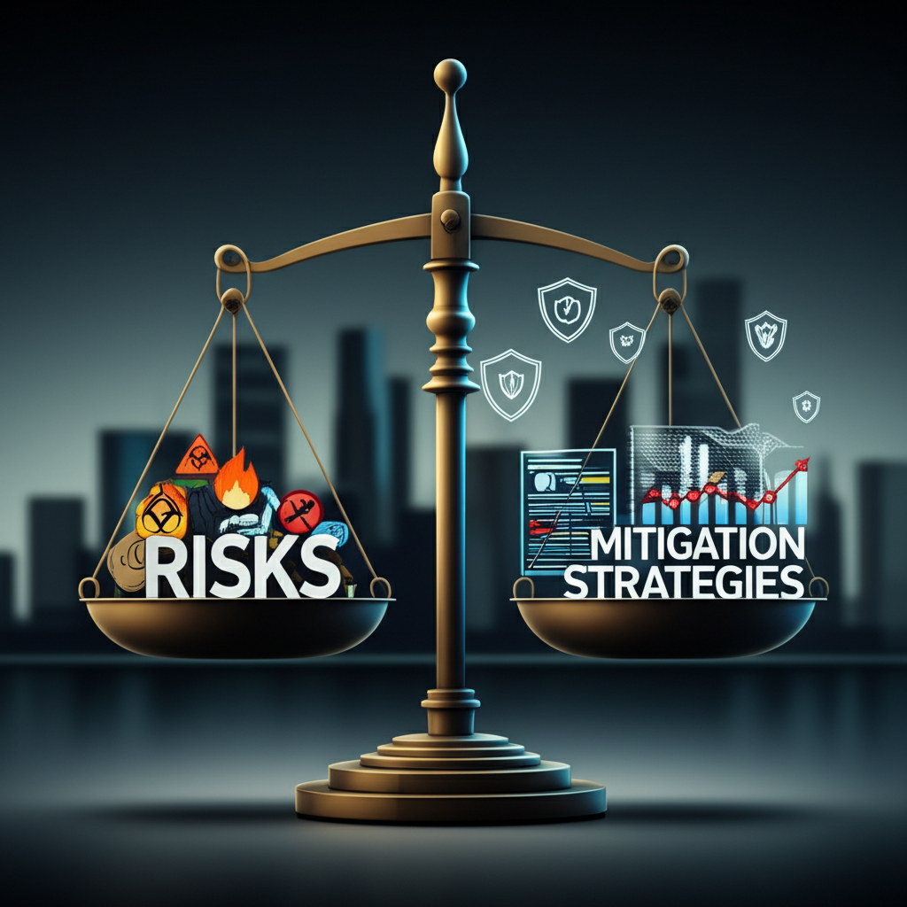 一個人從高處失足跌落，下方是快速縮水的資金，象徵槓桿交易中潛在的巨大損失。