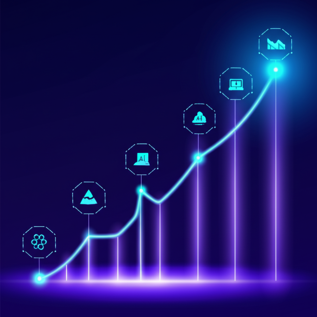 AI伺服器機櫃與800V電動車快充站,象徵科技產業新動能。