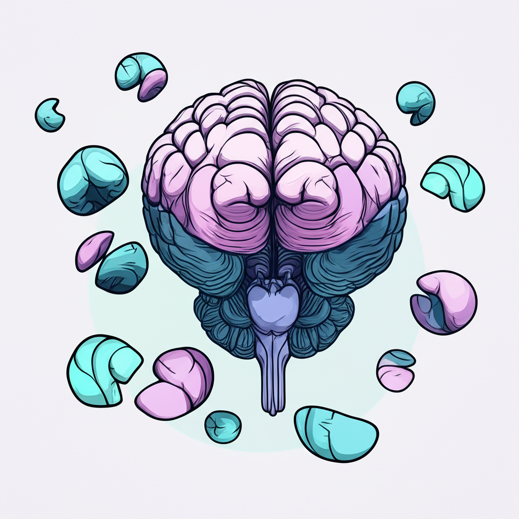 一位疲憊的人在電腦前，思緒呈現空白狀態