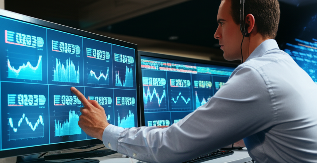 一張清晰的圖表顯示布林通道、RSI和ADX等技術指標疊加在價格走勢上，說明智能交易系統如何解讀這些信號。