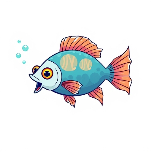 一隻充滿活力的鬥魚在水中前進,寓意著Gen Beta世代的創新與未來。