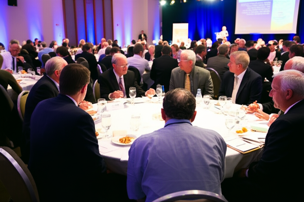 一張穩定幣的抽象圖像，一個風格化的美元符號融入數位貨幣圖示中，周圍環繞法律文件和監管符號，說明美國穩定幣法案。