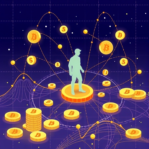 代表去中心化金融運作模式的圖像