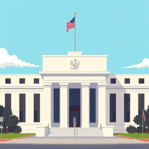 一幅聯準會大樓的插畫