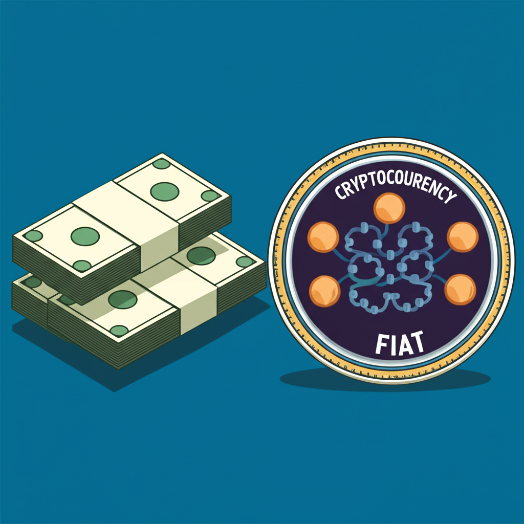 一個未來感金融儀表板,顯示加密貨幣價格圖表、交易量和市場情緒分析。