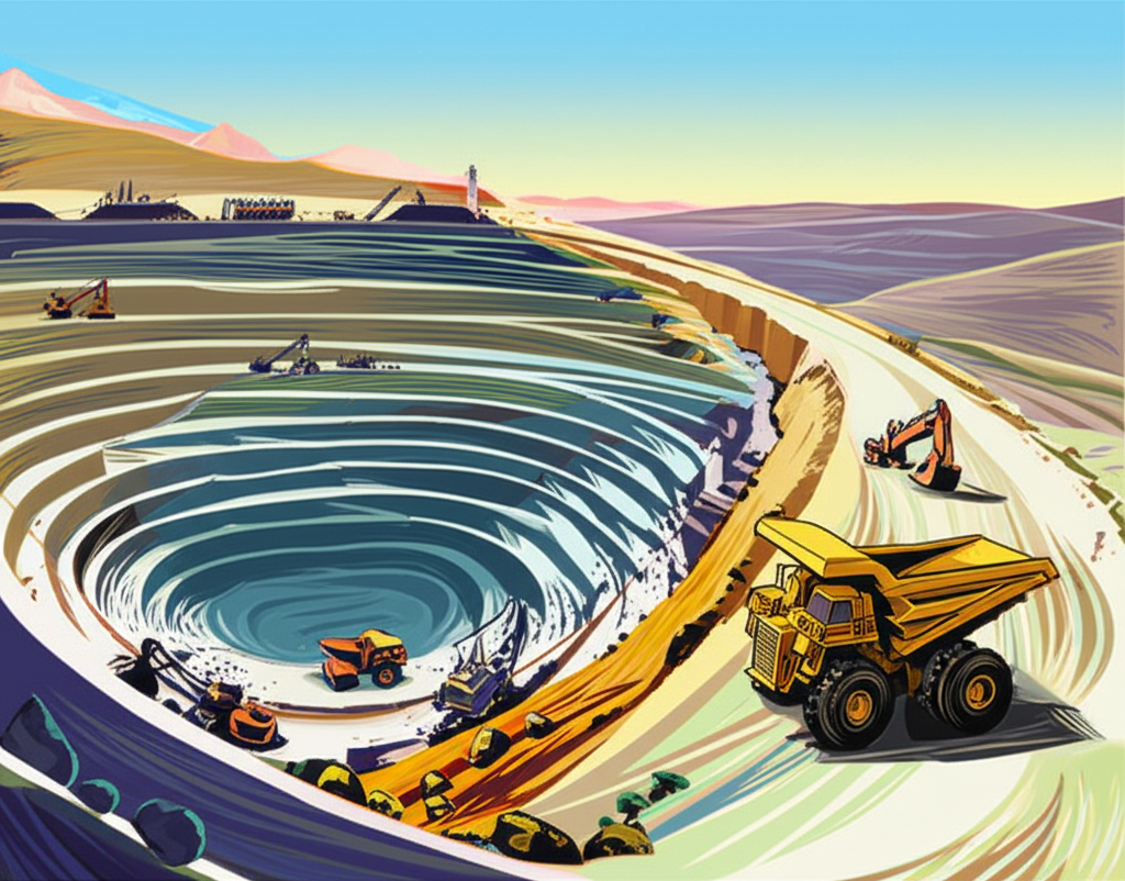 科技與綠色能源交會的動態圖，銅是其中的核心元素