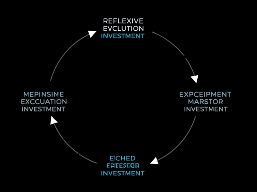 一張描繪投資風險與市場波動的視覺圖。
