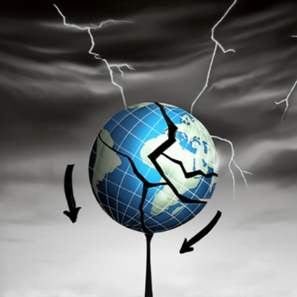 對比圖，一邊是現代軍艦發射飛彈攔截無人機，另一邊是胡塞武裝人員從沙漠發射低成本無人機，展現不對稱作戰及成本差異。