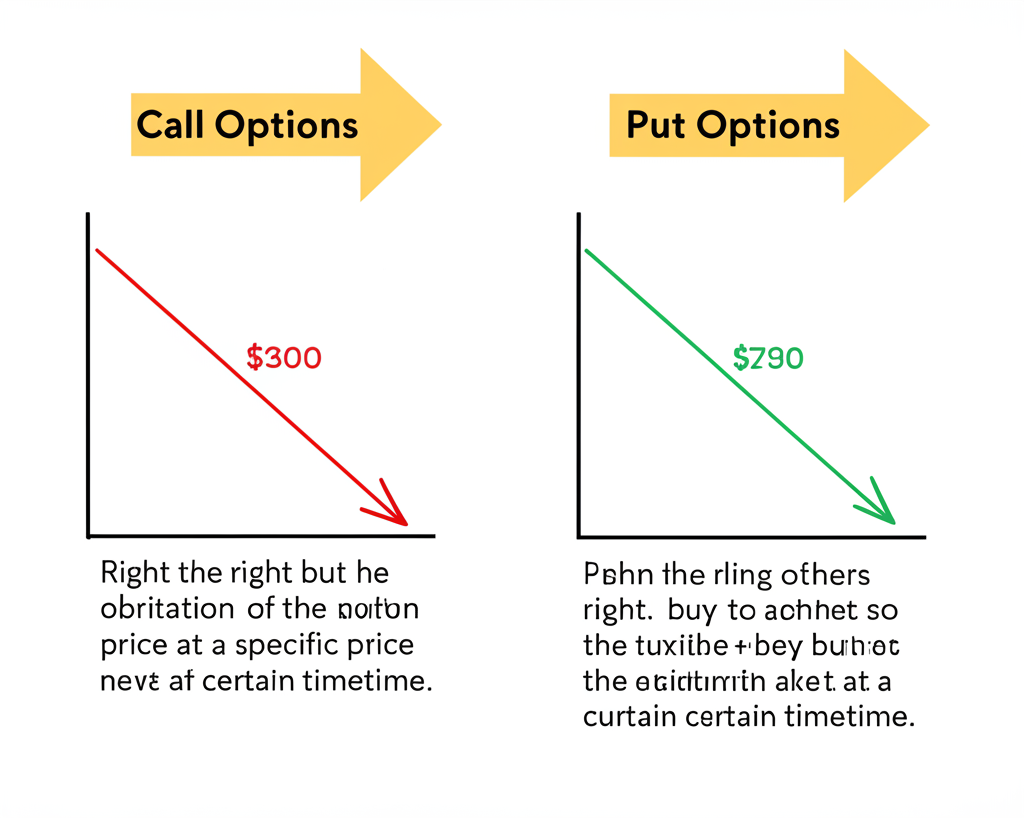 一隻手拿著智慧型手機，手機上顯示著交易應用程式介面，包含期權鏈和即時市場數據，背景是現代明亮的辦公室。