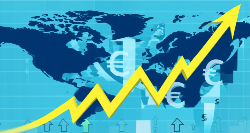 描繪歐元區股市走勢的圖表