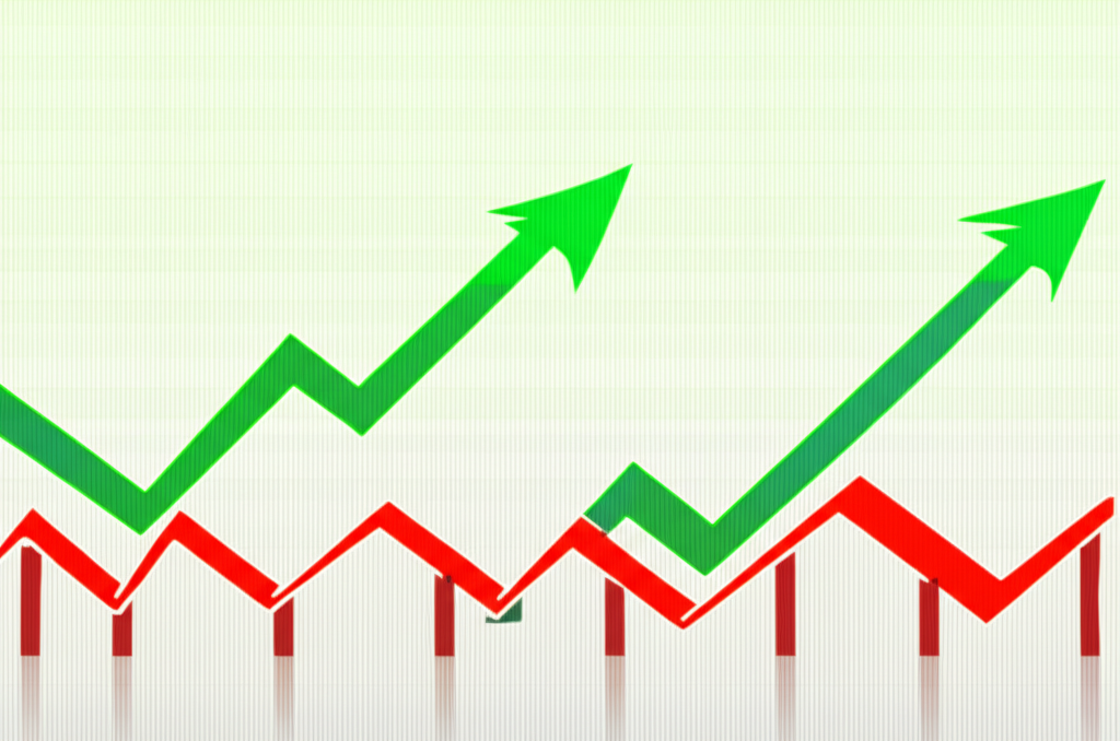 描繪多空市場策略與風險管理的投資者