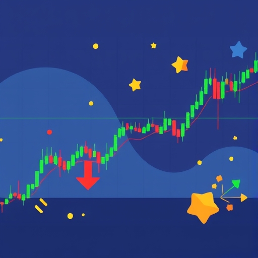兩隻手在金融圖表上空握手,象徵即時交易。