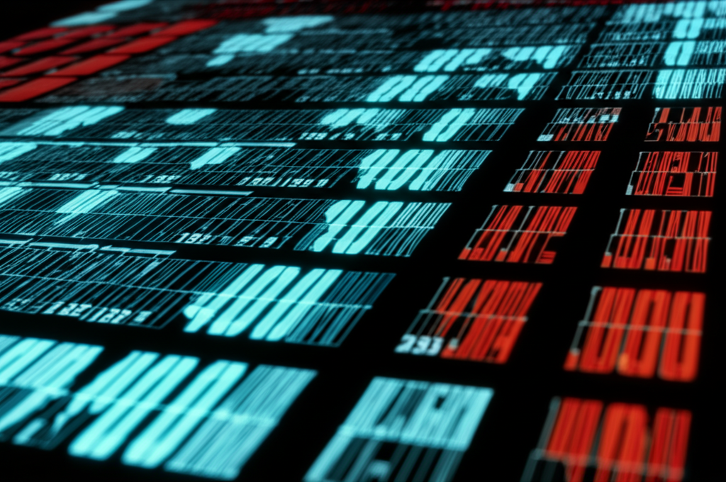 複雜數位金融市場介面圖,包含圖表與電子交易符號,強調效率、價格發現與流動性