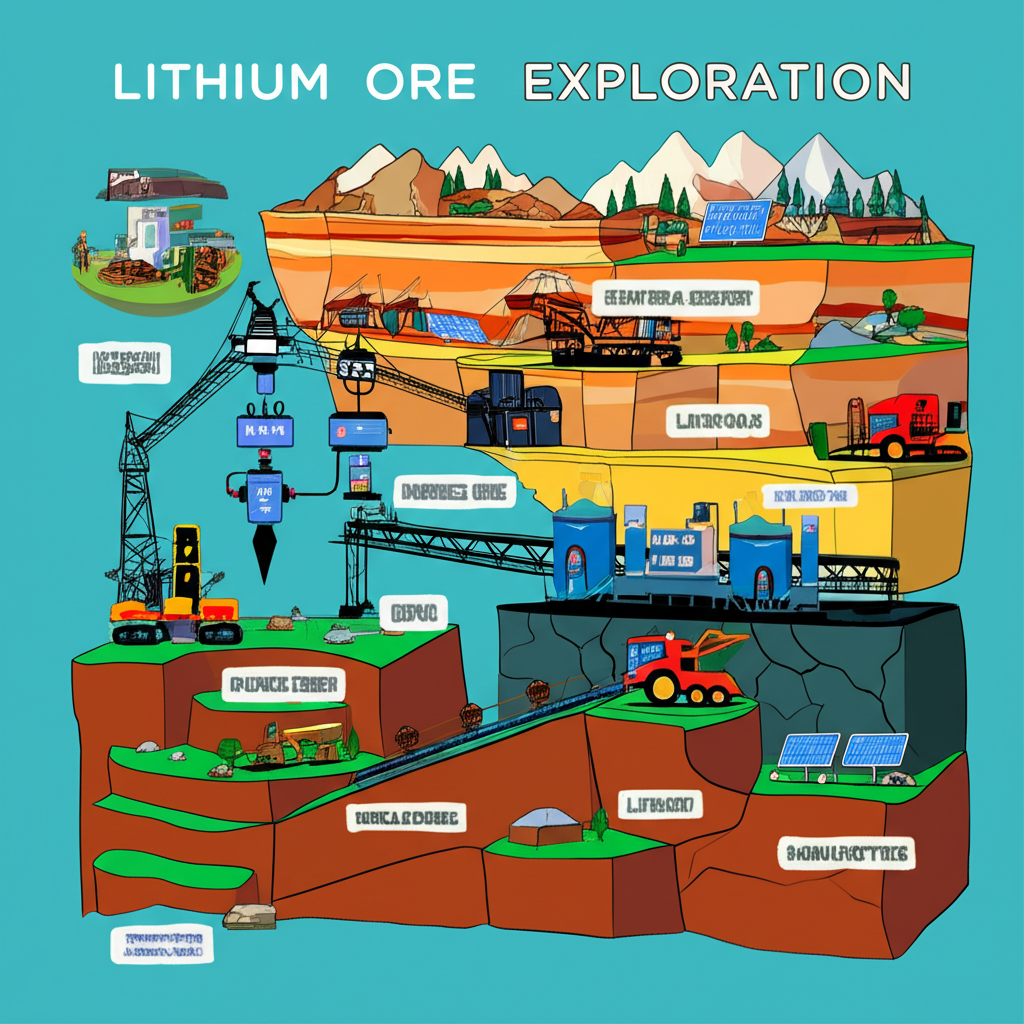 鋰礦探索之旅,從地質圖與礦場到實驗室提煉,以及電動車電池與智慧手機等應用,於清潔能源脈絡中