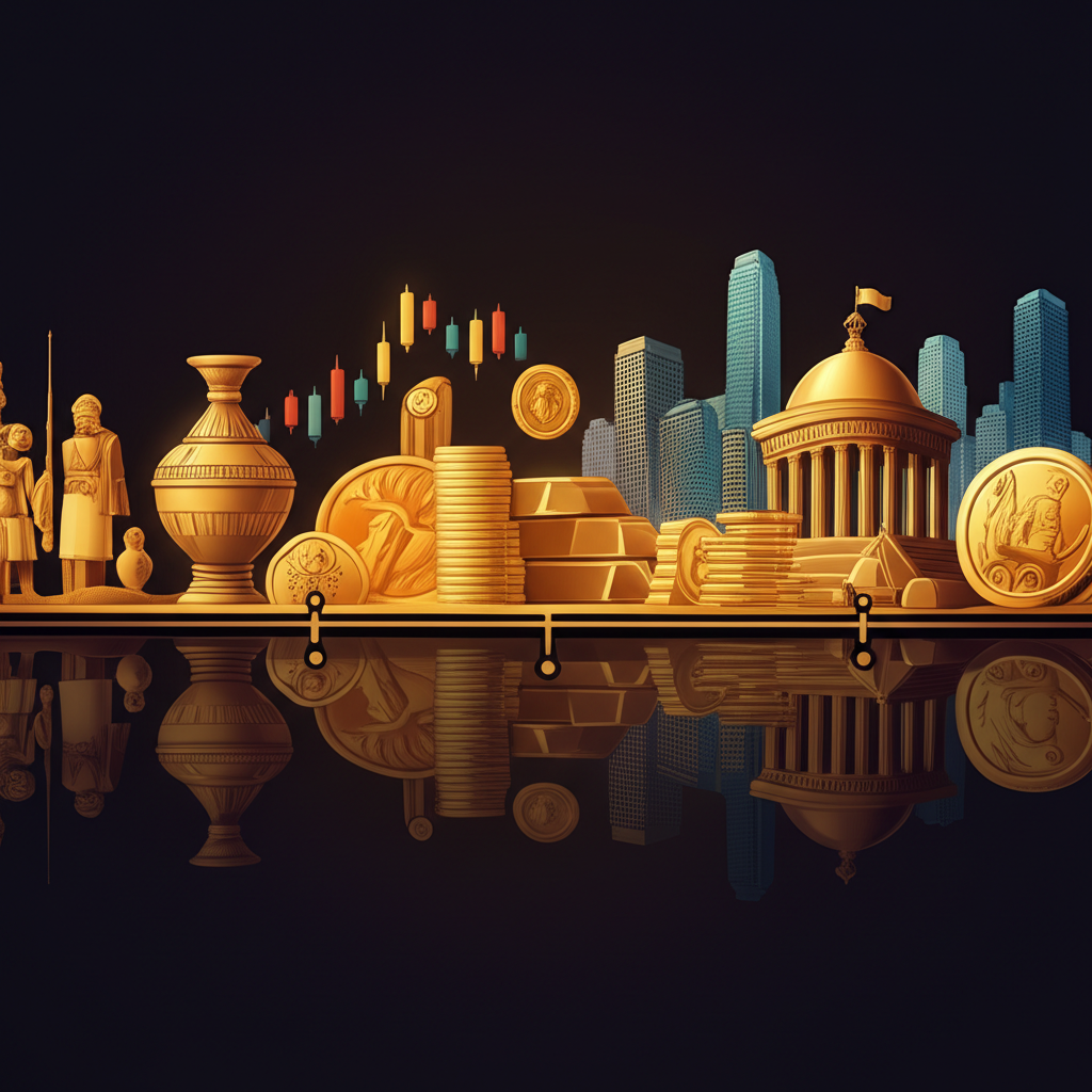 黃金從古代儀式到現代金融市場的時空之旅,象徵財富、權力和文明進程