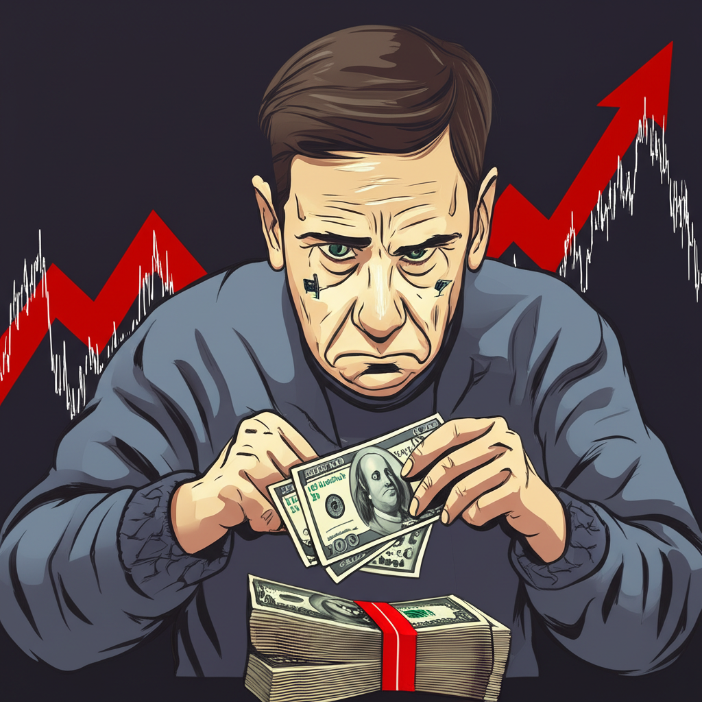 通膨影響購買力和股市波動的視覺比喻