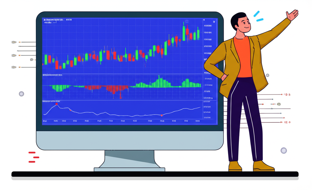 交易者使用MT4平台進行外匯交易的插圖,展示其強大功能和用戶友好性